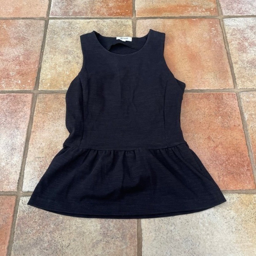 Madewell peplum top Small